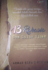 Image of 13 Rahasia Doa Lulus Ujian
