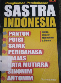 Image of Rangkuman Pembahasan SASTRA INDONESIA